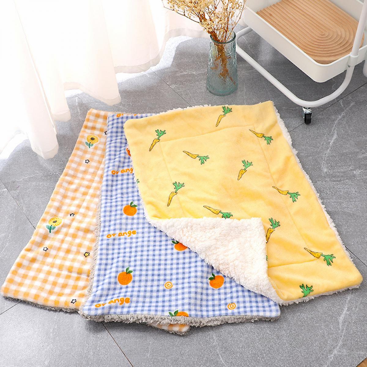 Sleeping Mats For Dogs Dogs Pet Small Dogs Sleeping Mats For Autumn And Winter Winter Pet Floor Mats For All Seasons Yellowandwhite L