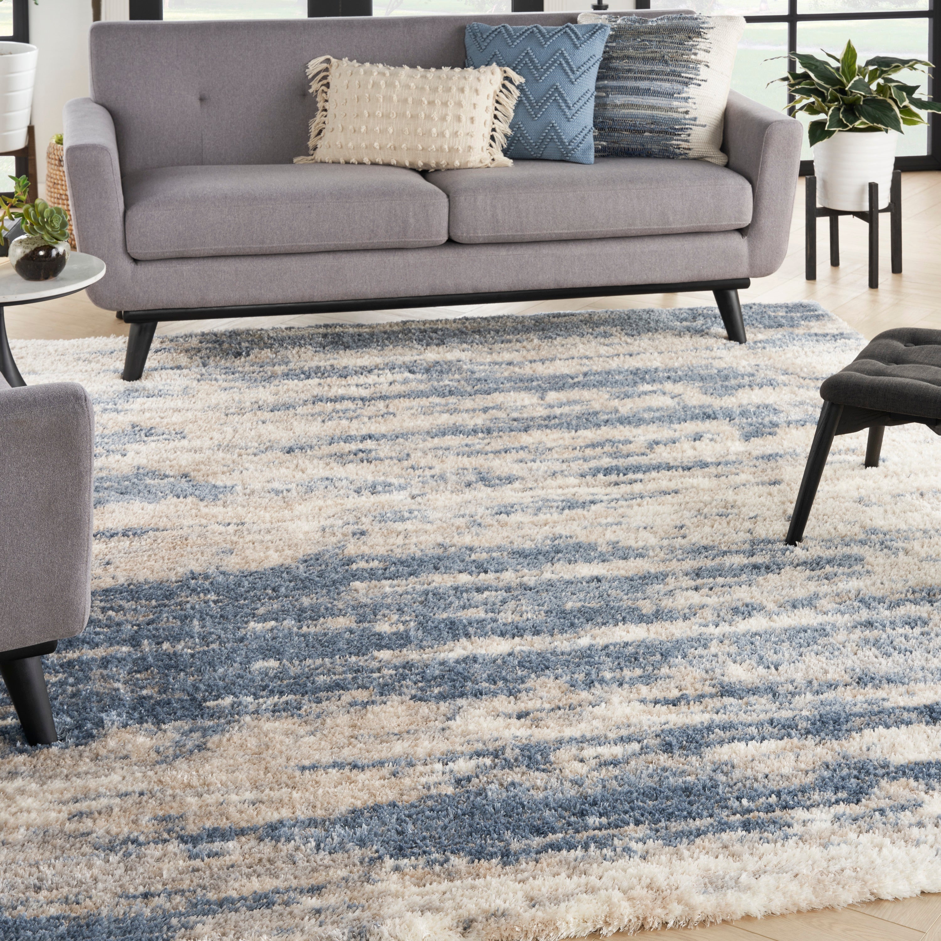 Dreamy Shag Light Blue/Grey Rug