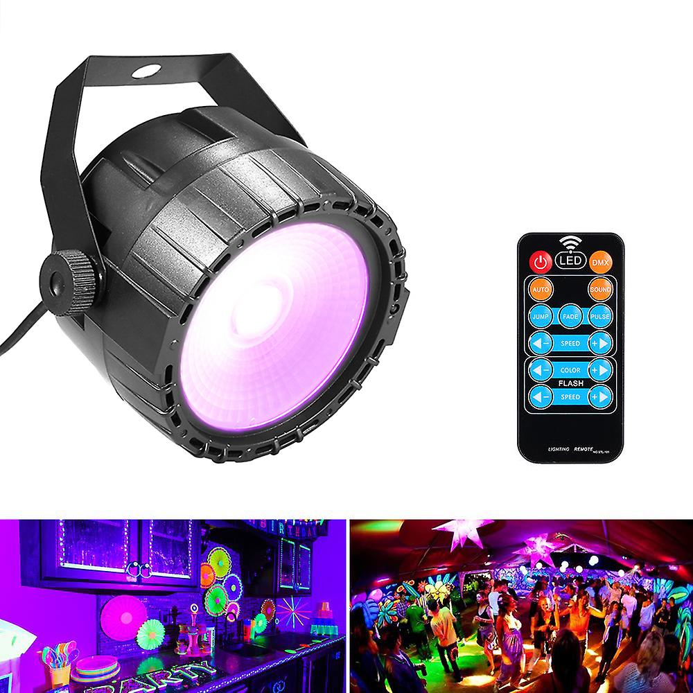 10w Rgb Uv Cob Led Par Light Wireless Remote Control Stage Bright Smooth Lighting Lamp Dj Dmx Lights For Party Bars Show (a U Plug)