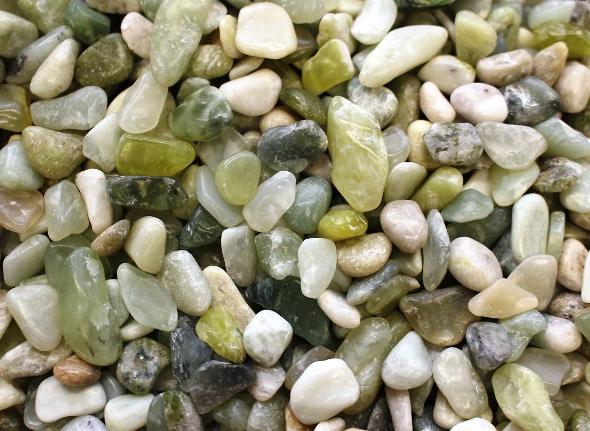 Exotic Pebbles Polished Jade Reptile and Terrarium Gravel