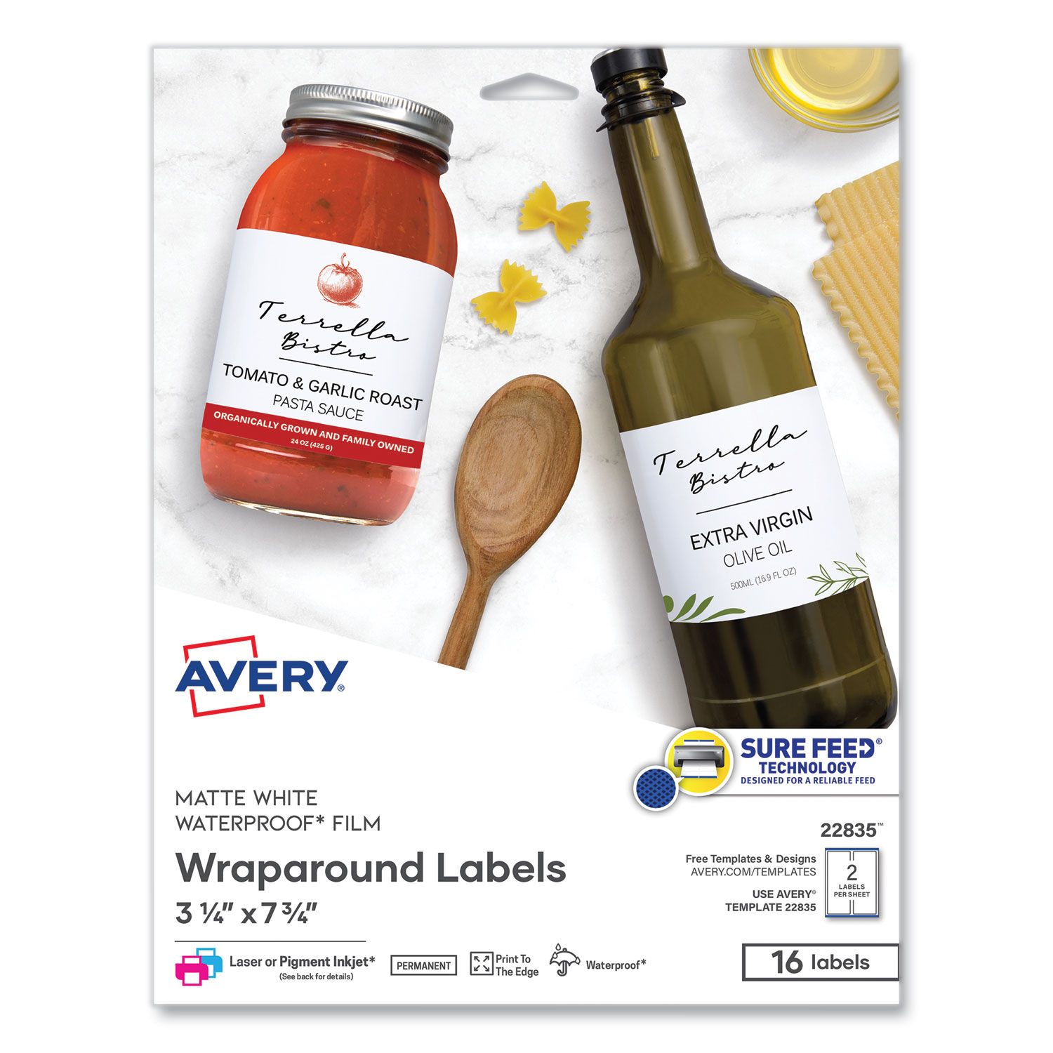 Durable Water-Resistant Wraparound Labels w