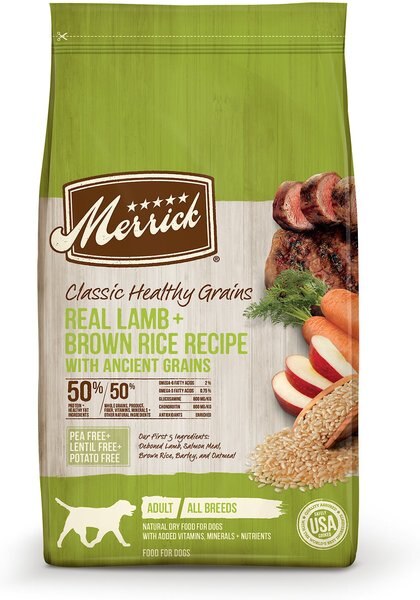 Merrick Classic Healthy Grains Lamb + Brown Rice Recipe with Ancient Grains Adult Dry Dog Food