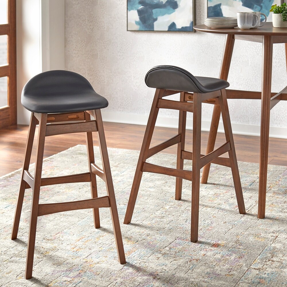 Simple Living Axel Mid century Modern 30 inch Bar Stool (Set of 2)