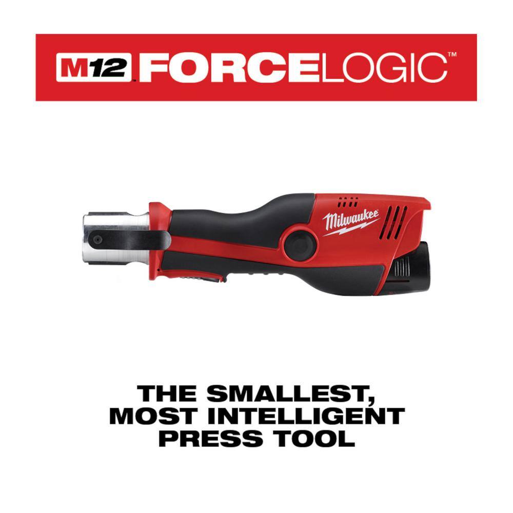 MW M12 12-Volt Lithium-Ion Force Logic Cordless Press Tool (Tool Only- No Jaws) 2473-20