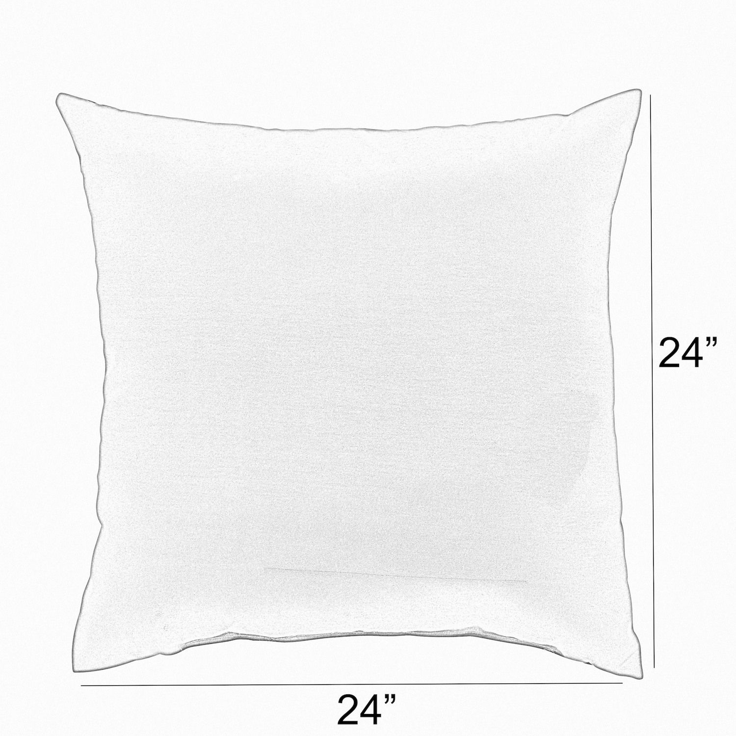 Sorra Home Indoor Outdoor 24 in. x 24 in. Corded Pillows 2-Piece Set