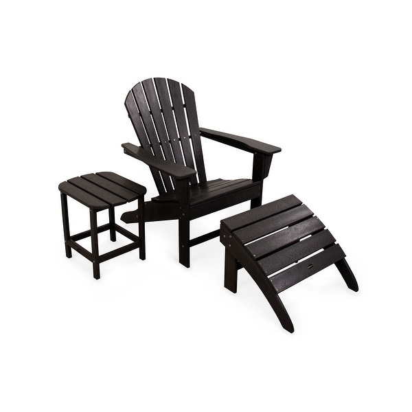 POLYWOOD South Beach Adirondack Chair 3Piece Set