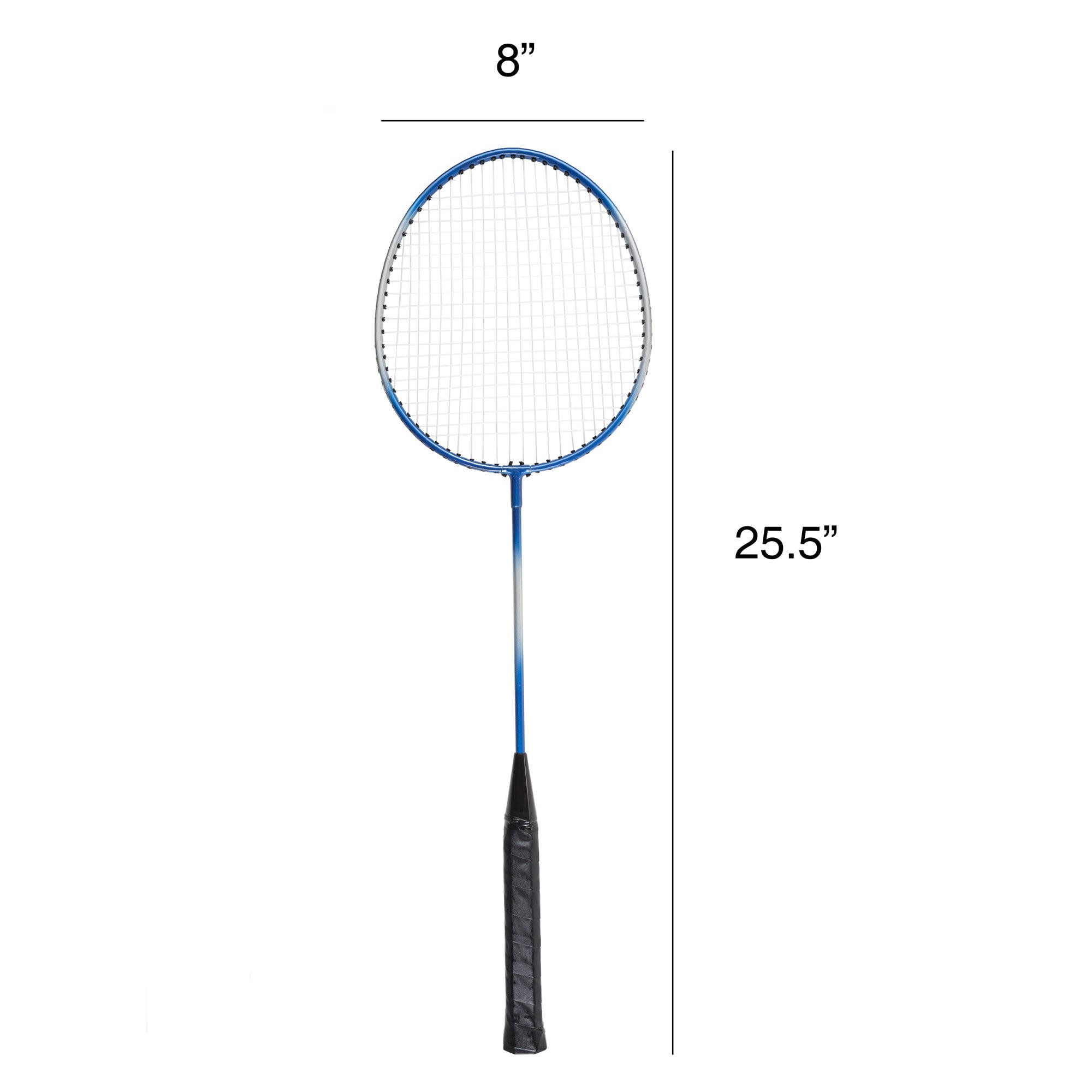 Hey Play All-in-One Portable Badminton Set with Rackets, Birdies, and Net