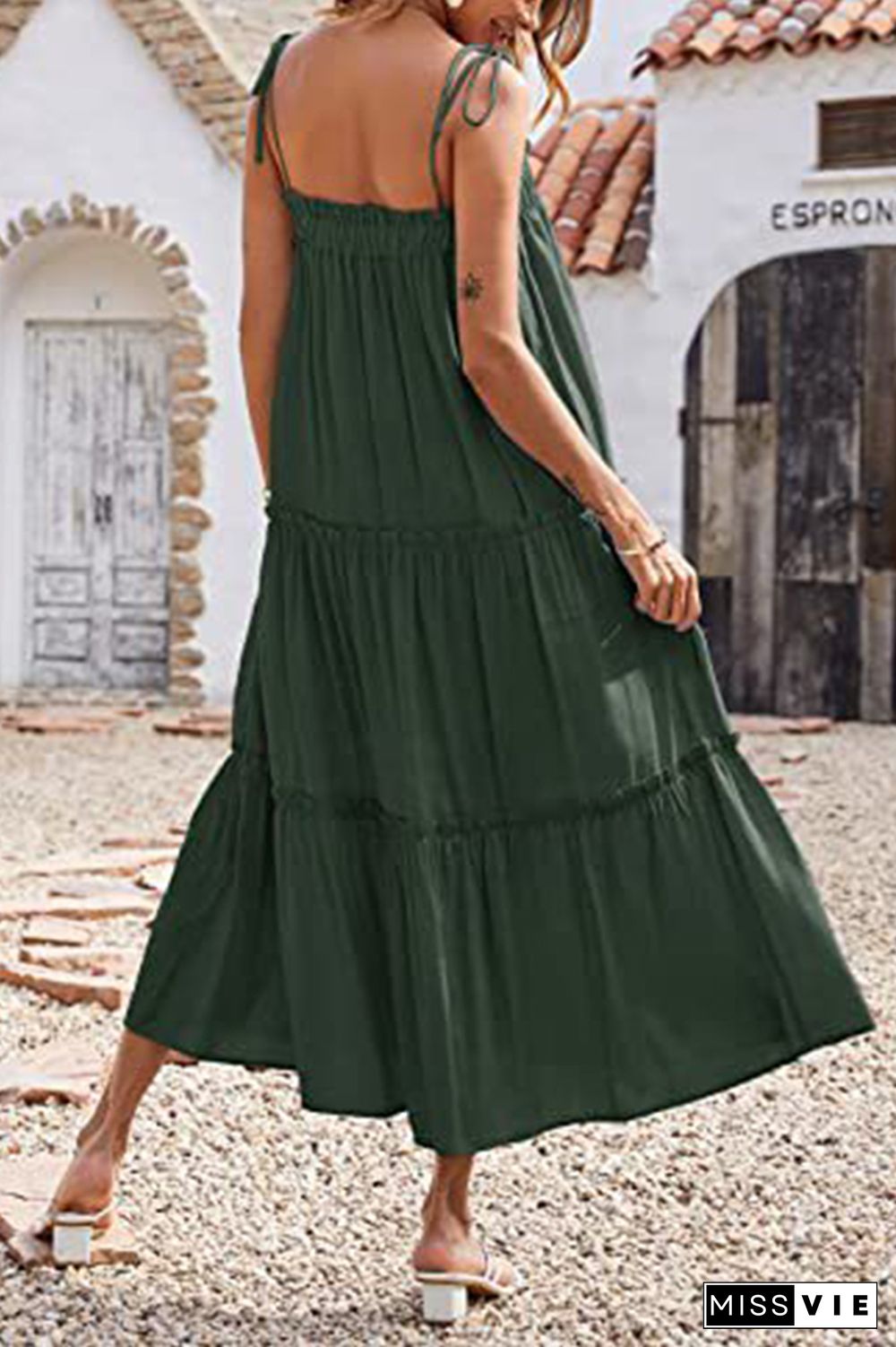 Solid Color Slip Swing Dress Wholesale