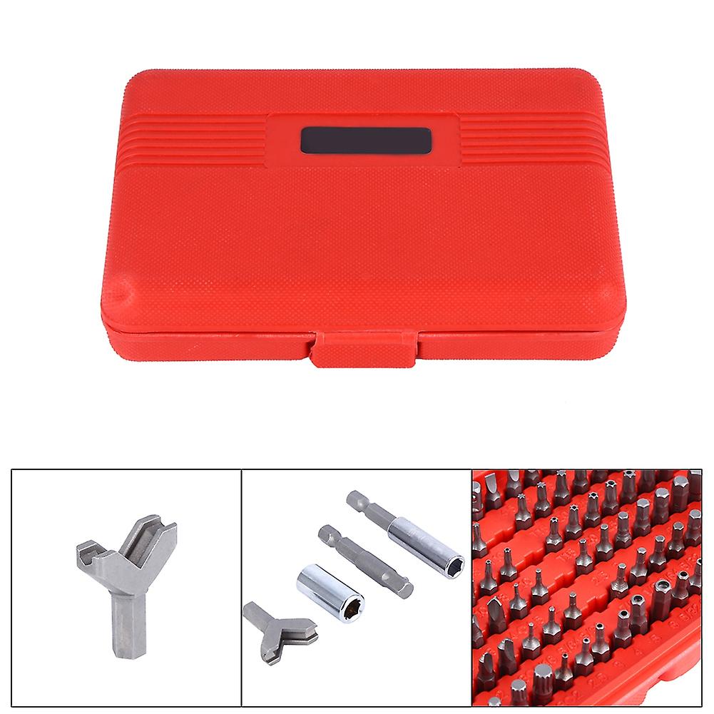 100pcs Assorted Screwdriver Bit Set Hand Tools Screw Driver Bits Drill With Box
