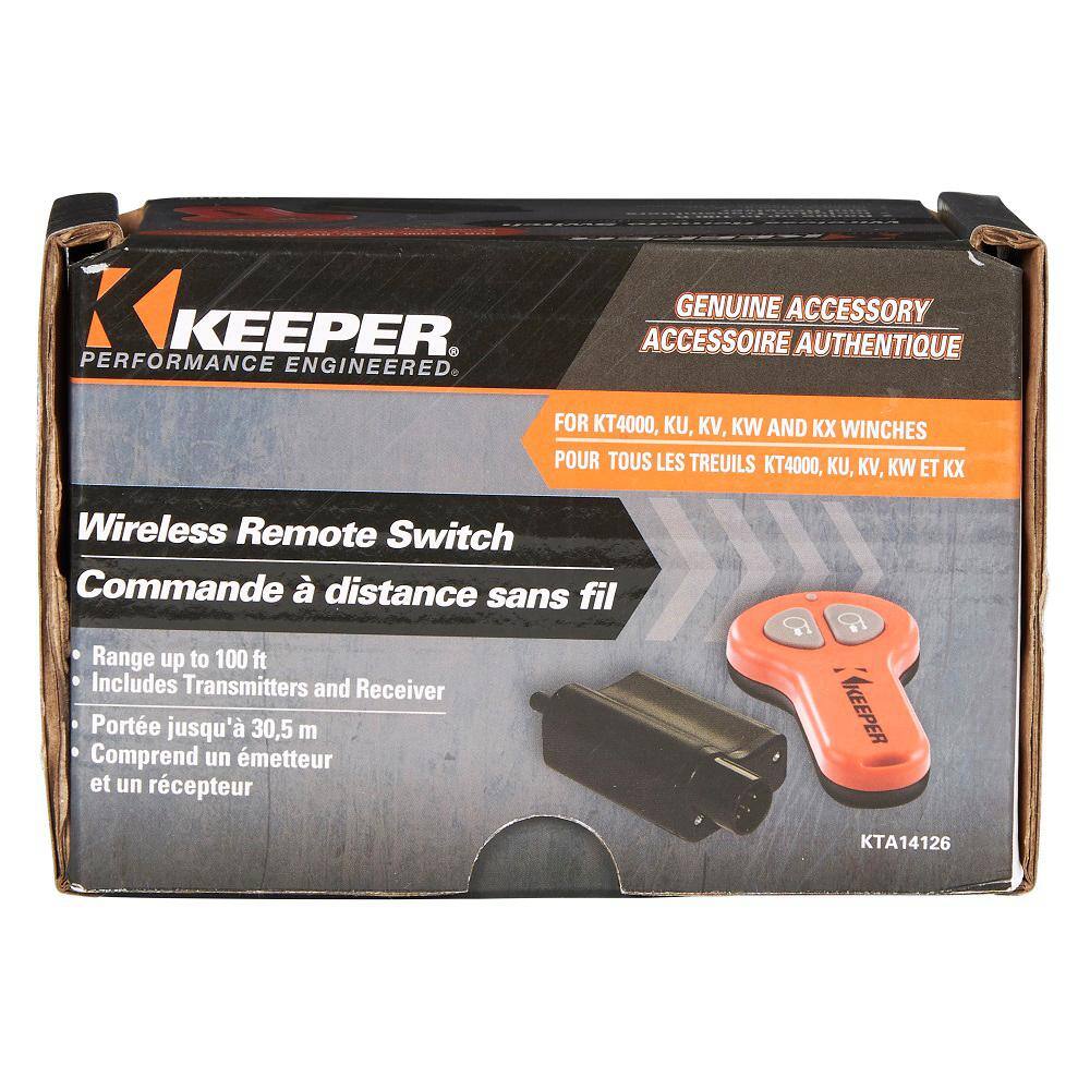 Keeper Wireless Remote Switch for All Keeper KW Series Winches and KT4000 Winch KTA14126-1