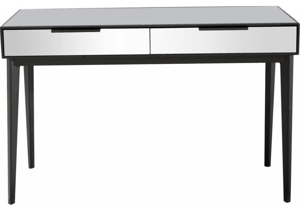 Smokey Grey Console Table   Midcentury   Console Tables   by HomeRoots  Houzz