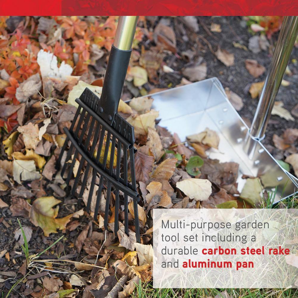 ALTERRA 2-Piece Multi-Purpose Scoop and Rake Garden Tool Set A210531