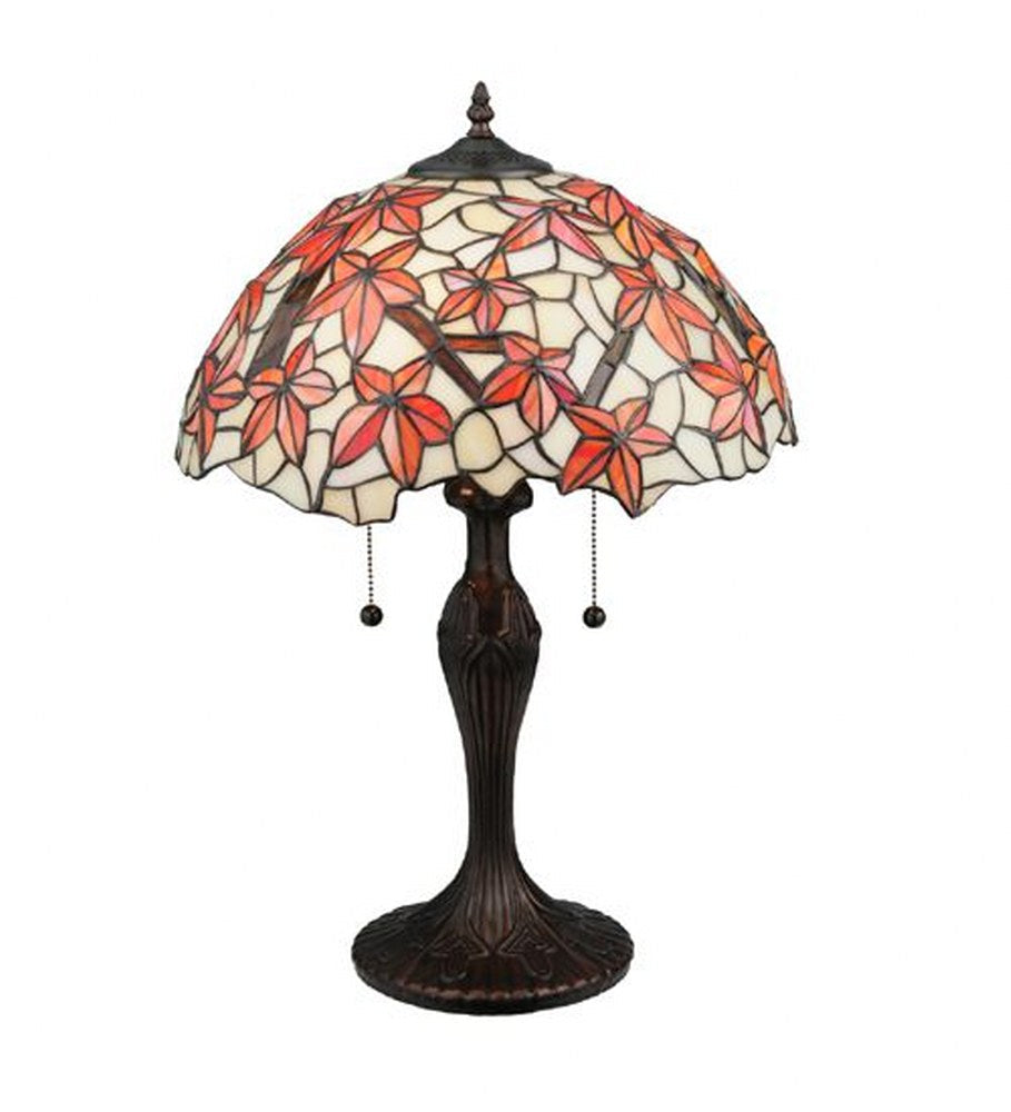 Meyda Tiffany 114388 Vintage Stained Glass Coastal 22" H Starfish Table Lamp - MultiColor