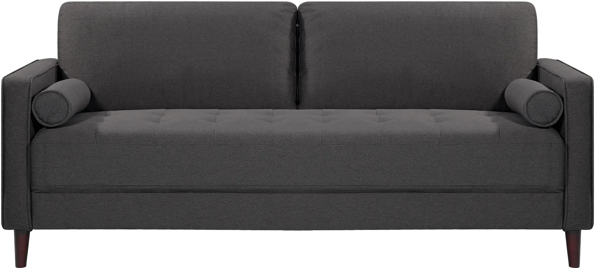 Lawrence Mid Century Modern Dark Gray Sofa