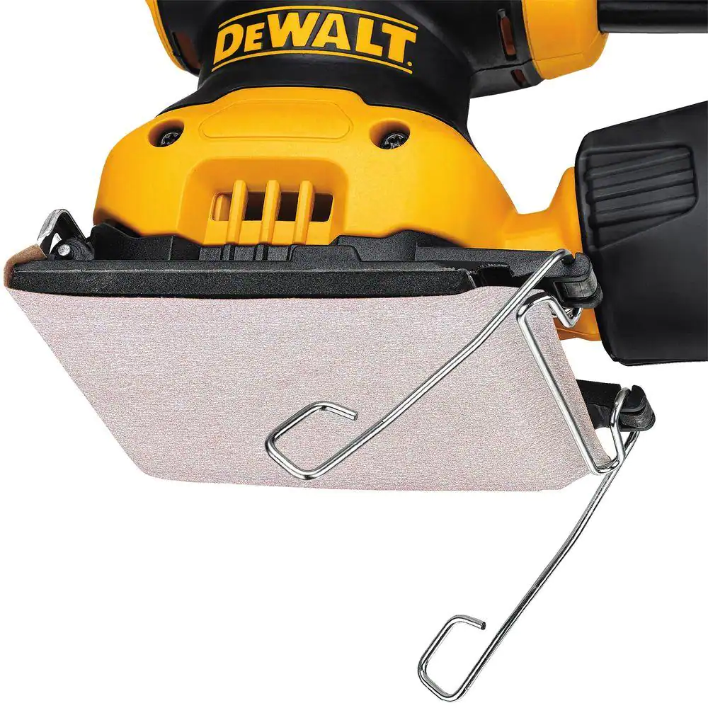 DEWALT DWE6411K 2.3 Amp Corded 1/4 Sheet Palm Grip Sander Kit with Contractor Bag