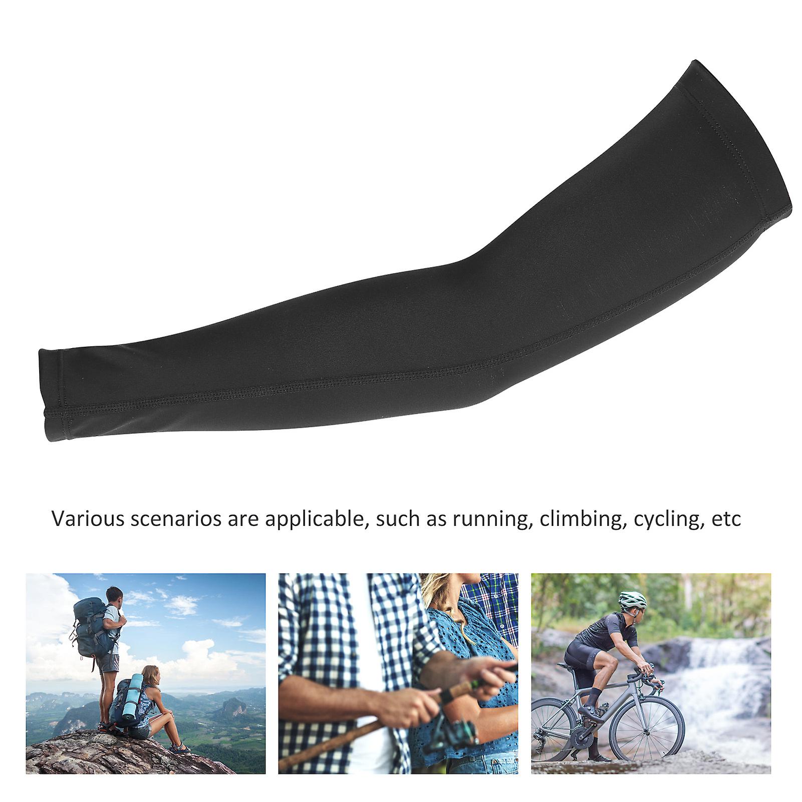 3pcs Arm Sleeves For Men And Women， Uv Sun Protection Compression Cooling Arm Tattoo Cover For Cycling， Run， Basketball， 1pairs[l-black]