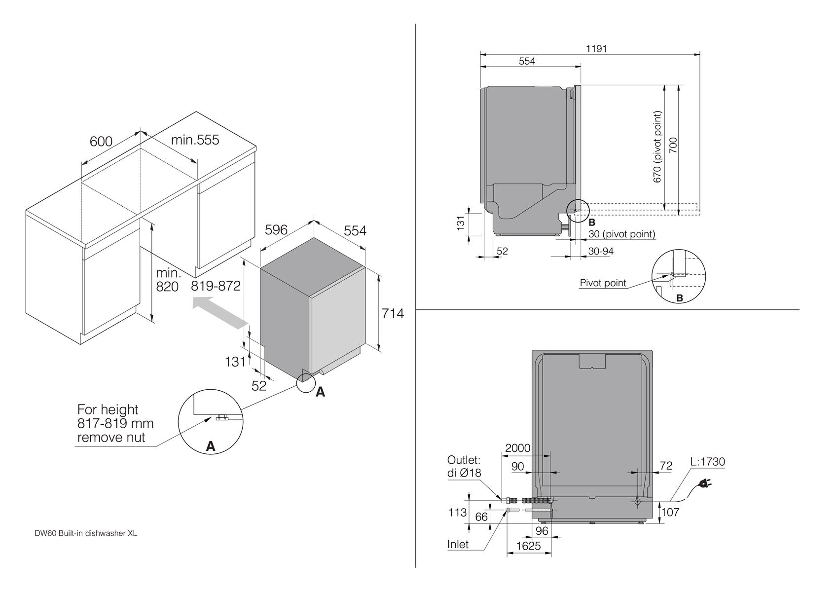 Asko DBI564IS Dishwasher