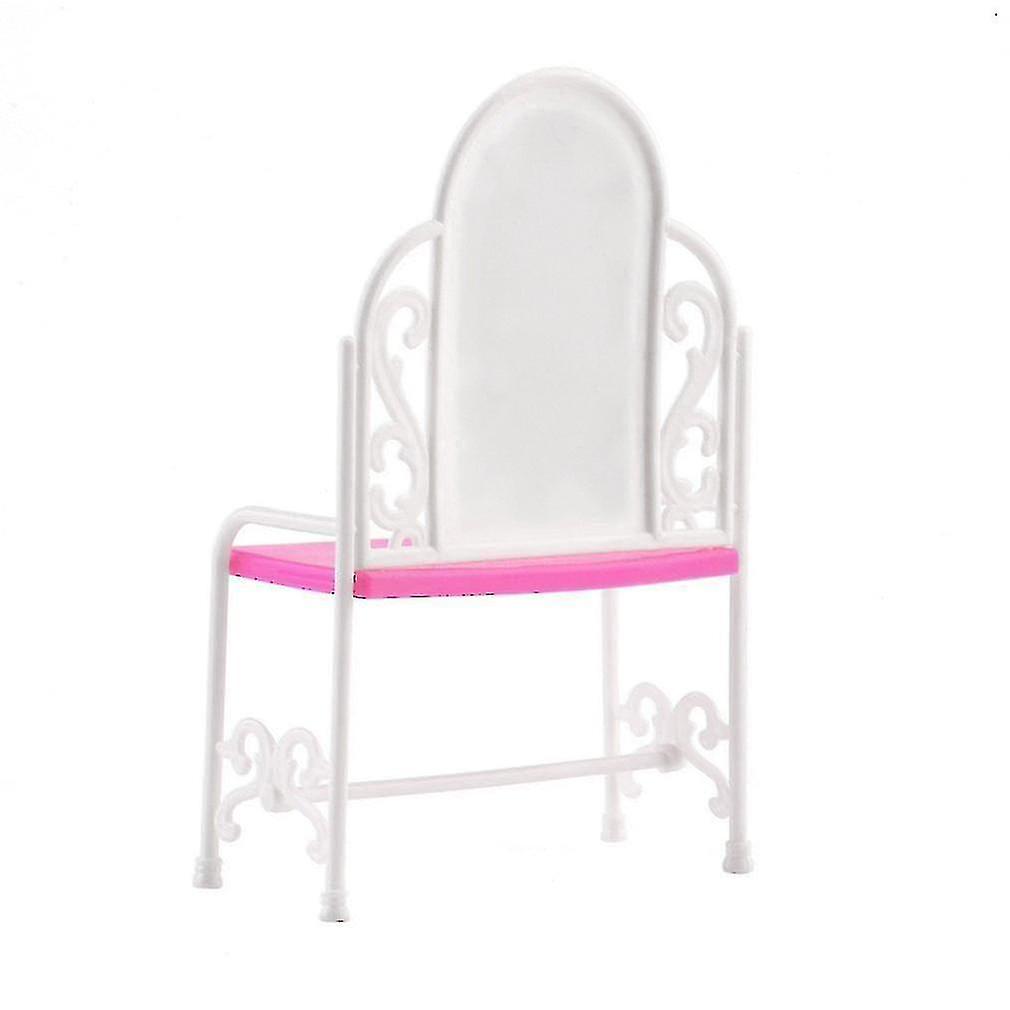 Dressing Table and Chair Accessories Set For S Dolls Bedroom Furniture1 Table + 1 Chairpink