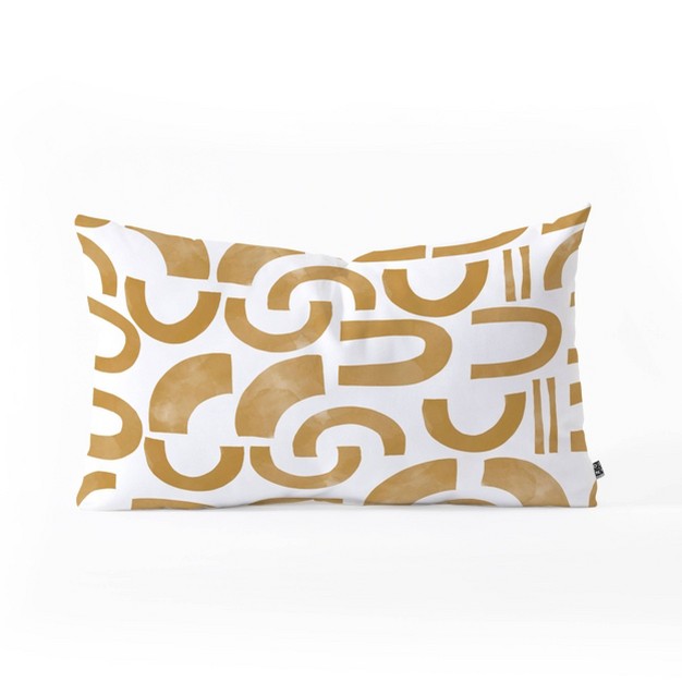 Marta Barragan Camarasa Mosaic Of Curved Shapes Iii Lumbar Throw Pillow Deny Designs