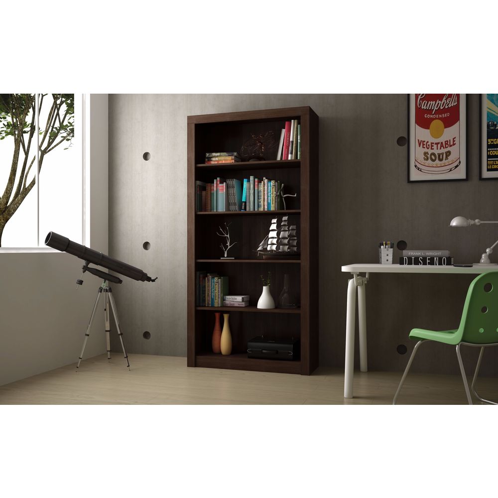 Manhattan Comfort Classic Olinda Bookcase 1.0 with 5 Shelves