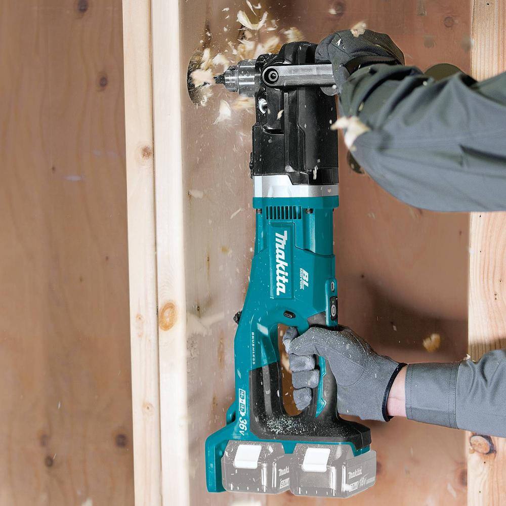 Makita 18V X2 LXT Lithium-Ion (36V) Brushless Cordless 12 in. Right Angle Drill (Tool-Only) XAD03Z