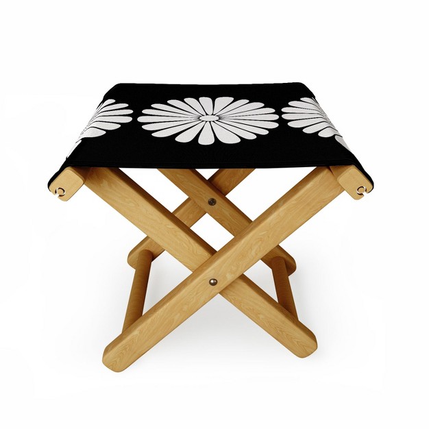 Colour Poems Retro Daisy Ii Folding Stool Deny Designs