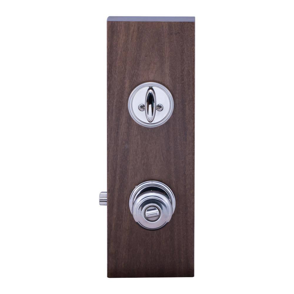 Copper Creek Colonial Polished Stainless Entry Door Knob with Deadbolt CKDB141PS