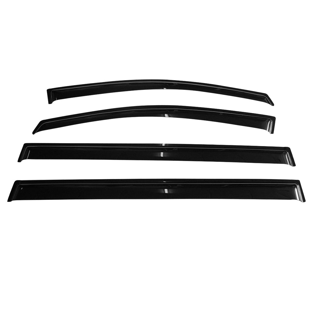 Ikon Motorsports Compatible with 11-20 Toyota Sienna Acrylic Window Visors Vent Windshield Deflector Rain Guard 4Pc Set Outside Mount 2011 2012 2013 2014 2015 2016 2017 2018 2019 2020