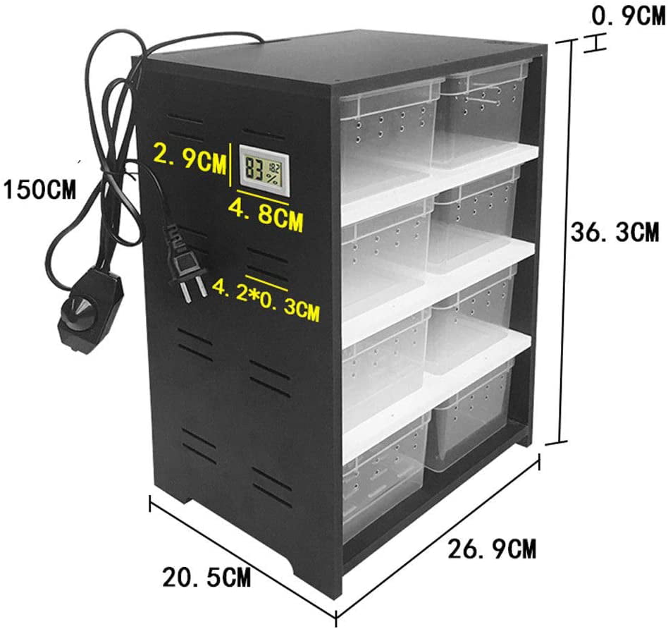 TFCFL 8-Grid Reptile Enclosure Tank Breeding Box Spider Lizard Frog Terrarium House