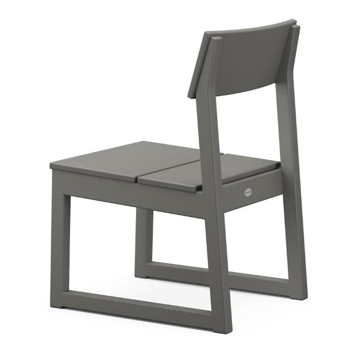 POLYWOOD EDGE Dining Side Chair in Slate Grey