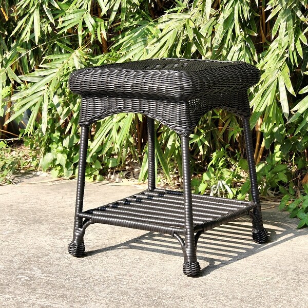 Outdoor Wicker Patio End Table