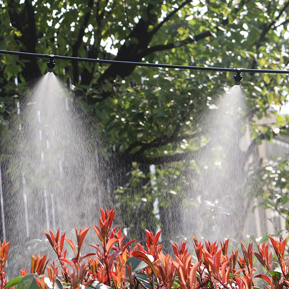 ODOMY Gardening 20pcs Nozzles Water Misting Cooling System Sprinkler Nozzle Drip Irrigation Kit