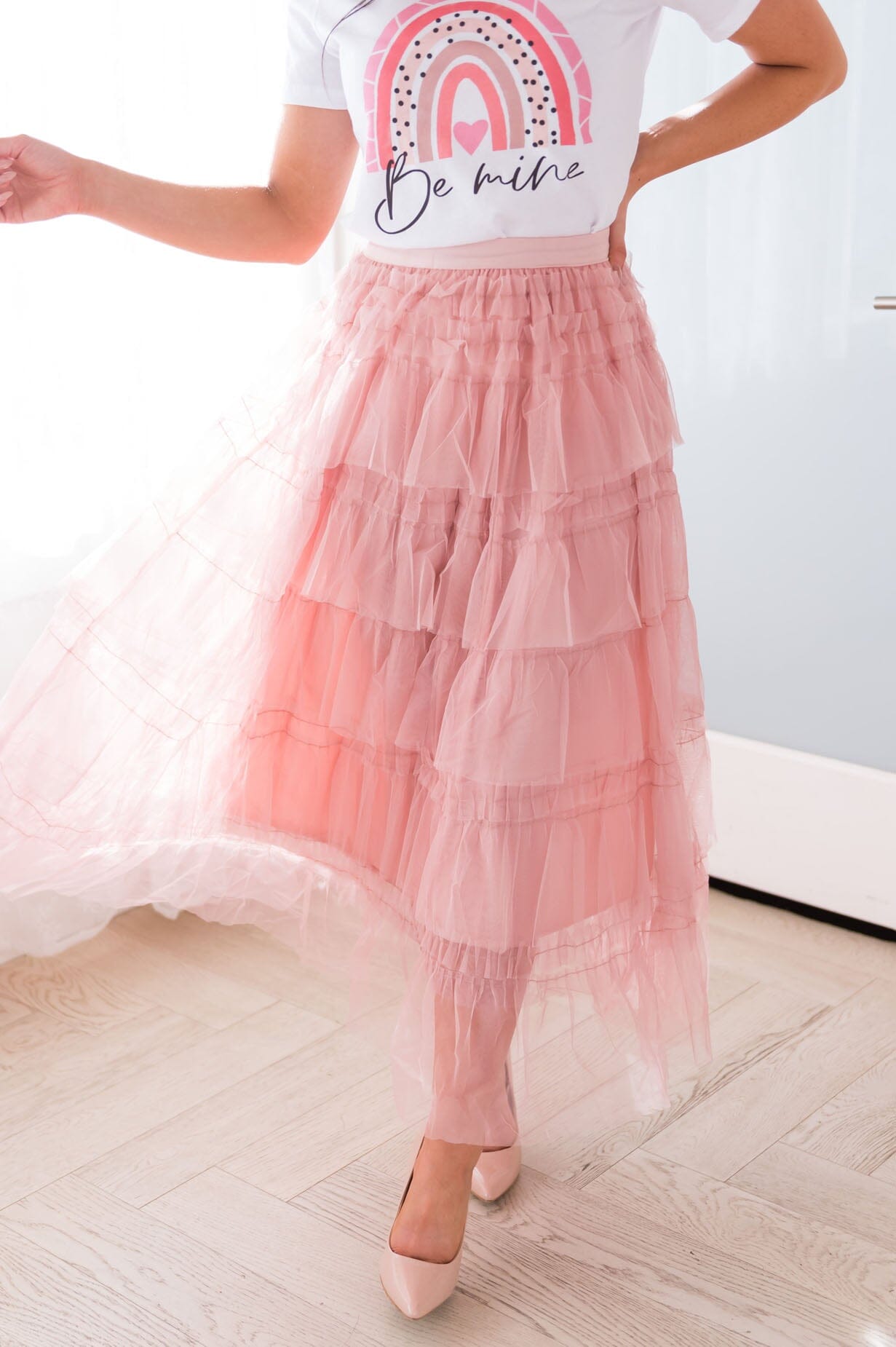 It's All About The Tiers Modest Tulle Skirt