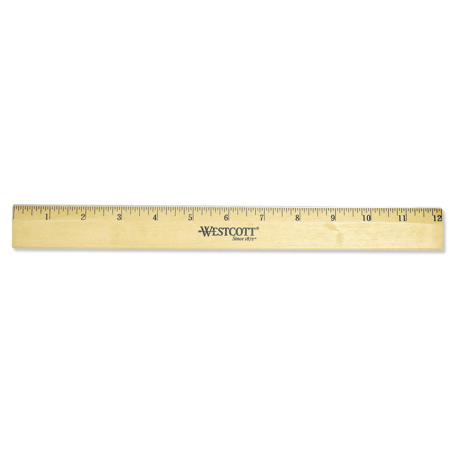 Wood Ruler with Single Metal Edge by Westcottandreg; ACM05011