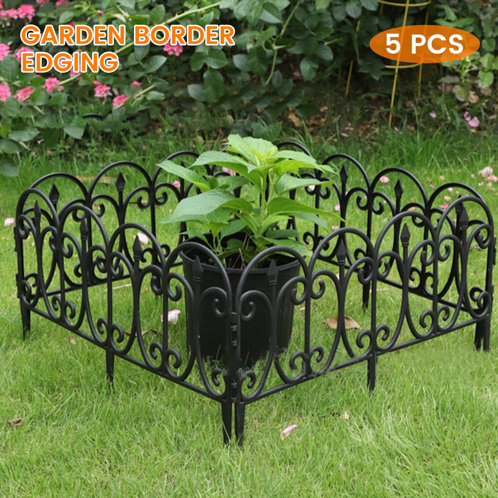 Relax love Decorative Garden Fence Lawn Path Plant Pile Decoration Garden Edge Picket Fence Courtyard Landscape Decoration