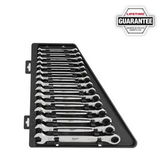 MW SAEMetric Combination Ratcheting Wrench Mechanics Tool Set with Screwdriver Set (40-Piece) 48-22-9416-48-22-9516-48-22-2710