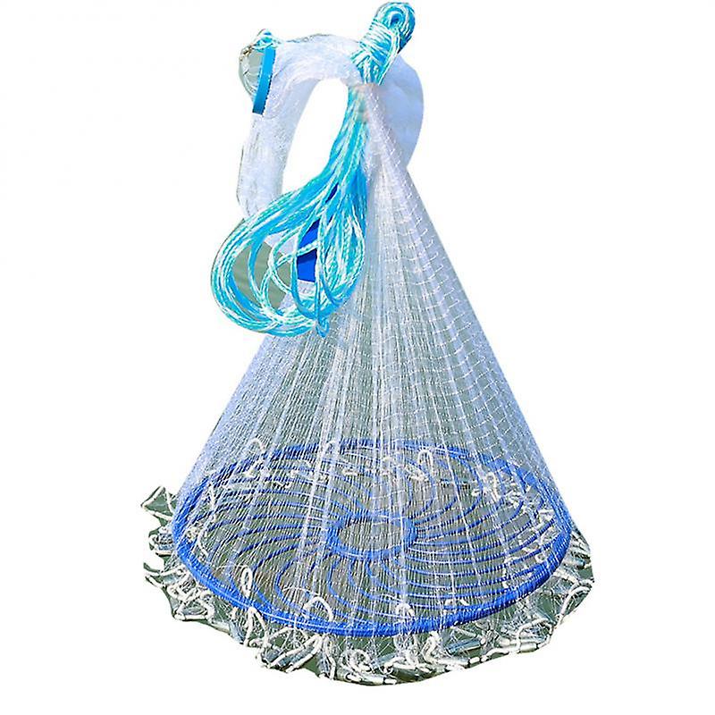 Fishing Net Fish Mesh Hand Throwing Net Outdoor Fishing Tackle Tools Accessories Galvanized