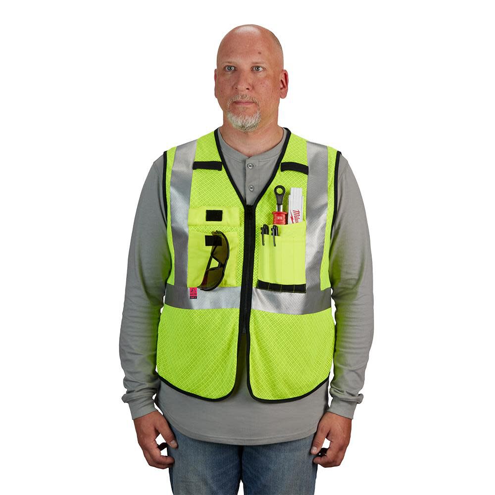 Milwaukee High Vis Safety Vest Class 2 Mesh AR/FR Cat 1 48-73-5201M910 from Milwaukee