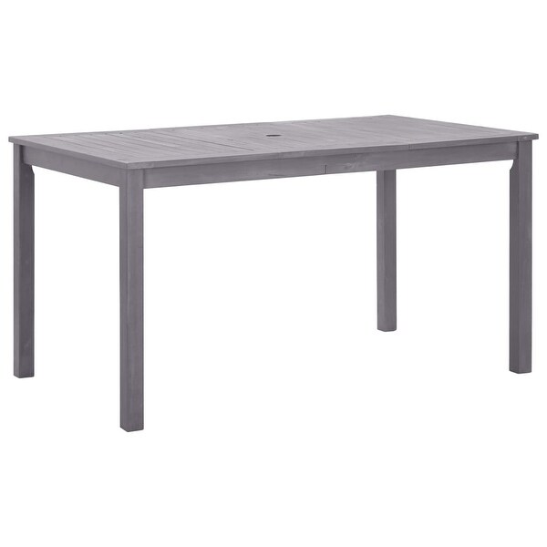 vidaXL Patio Table Gray Wash 55.1