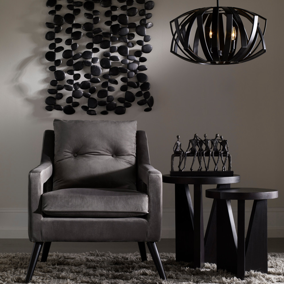 O  x27Brien Gray Armchair   Midcentury   Armchairs And Accent Chairs   by Modern Furniture LLC  Houzz