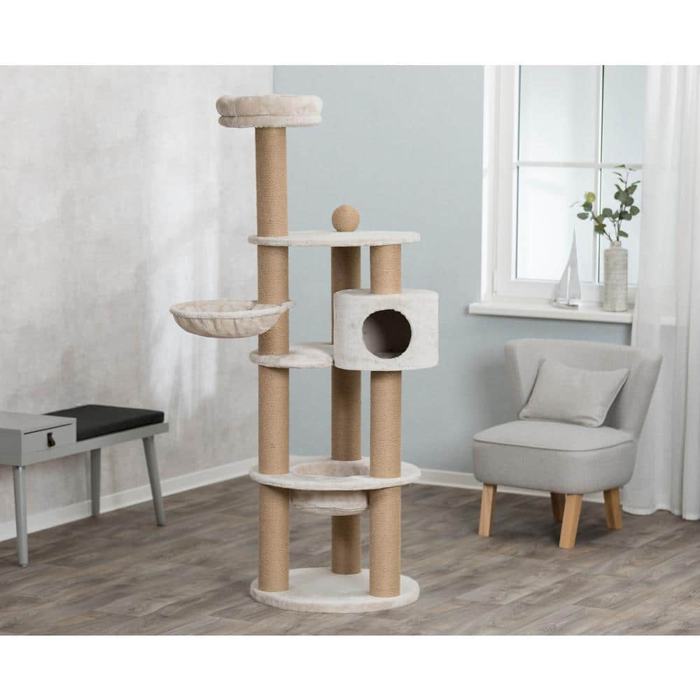 TRIXIE Light Gray Nigella Scratching Post 44429