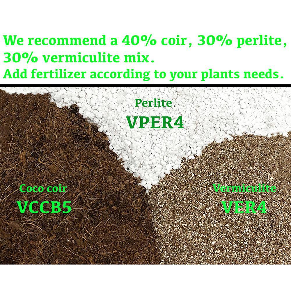 Viagrow 59 Quarts 2 cu. ft. Organic Perlite Planting Soil Additive and Growing Medium White (2-pack) VPR1-2