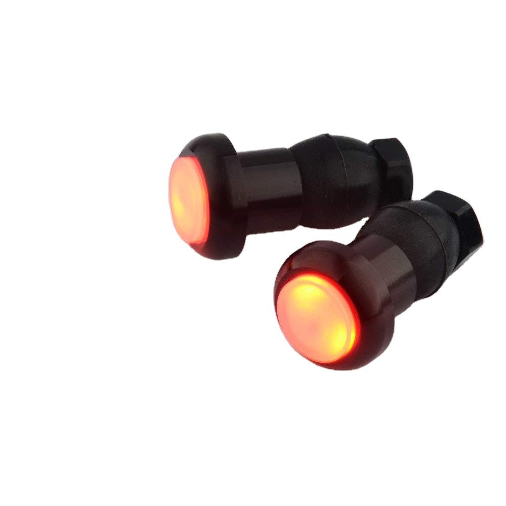 Night Cycling Bicycle Turn Signal Handle Bar End Plug Light LED Warning Lamp Cycle bike indicator light