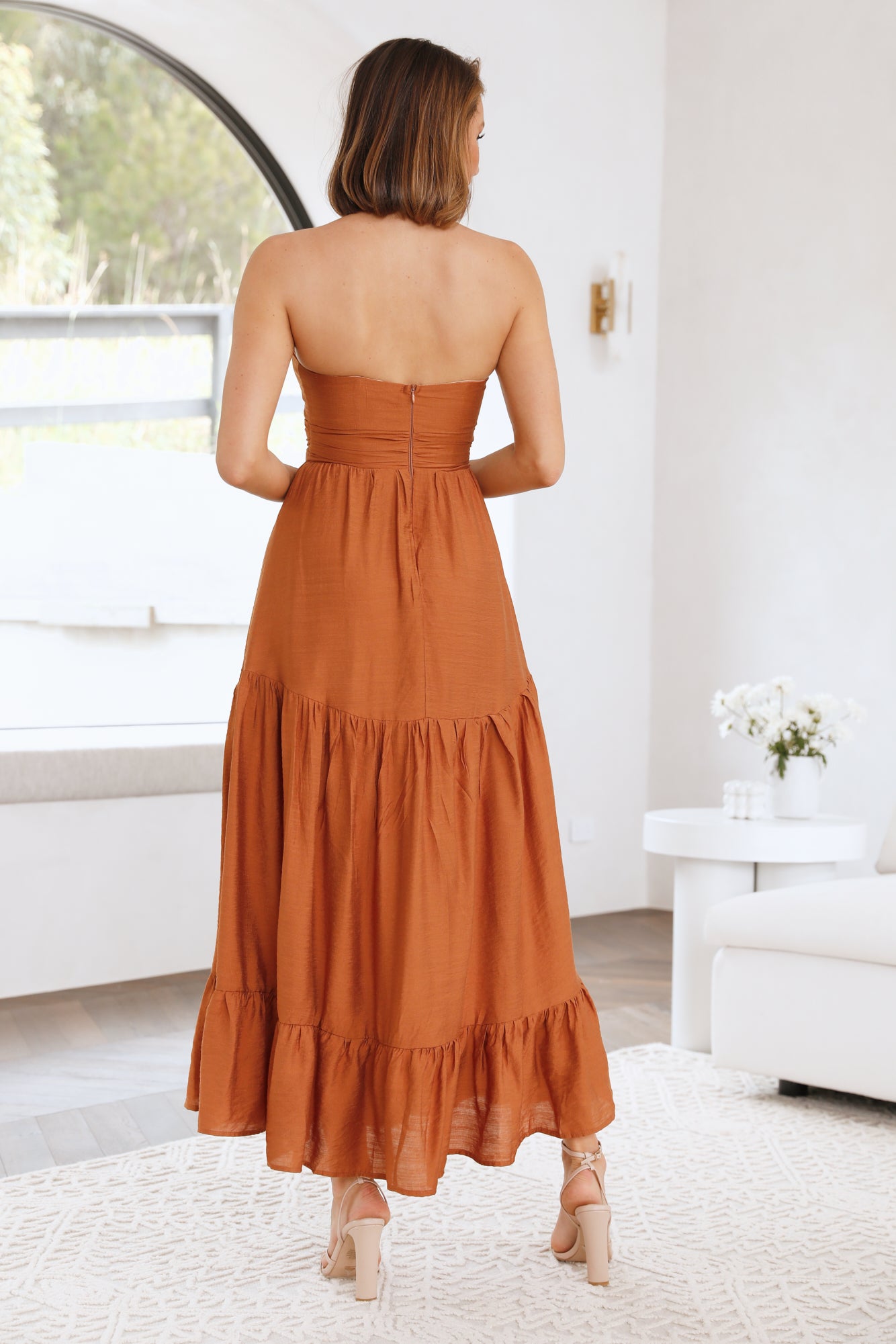 Desert Heart Maxi Dress Brown