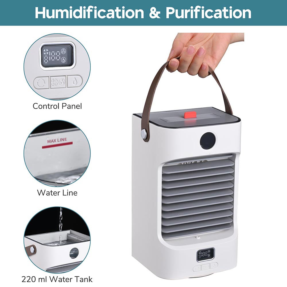 Yescom Portable Evaporative Air Cooler Mist Humidifier with Light