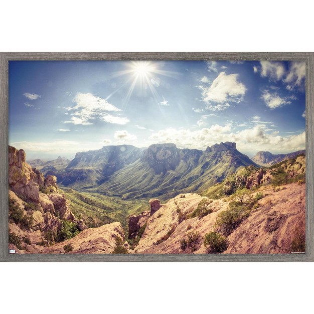 Trends International Texas Big Bend National Park Framed Wall Poster Prints