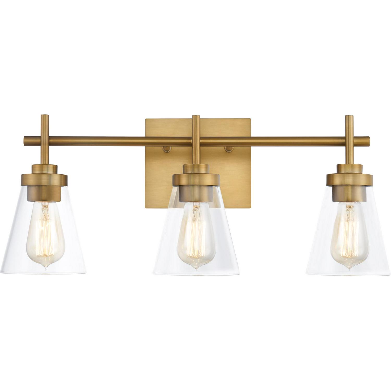 Ashley Harbour Kylen 3-Light Aged Brass Bath Light