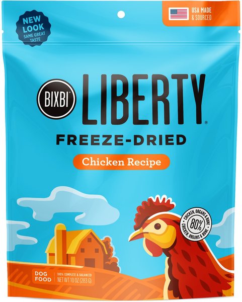 BIXBI Liberty Chicken Recipe Grain-Free Freeze-Dried Raw Dog Food