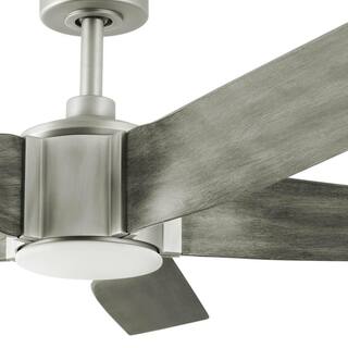 Home Decorators Collection Sky Parlor 56 in. Integrated LED Indoor Burnished Nickel Ceiling Fan with Light 34613