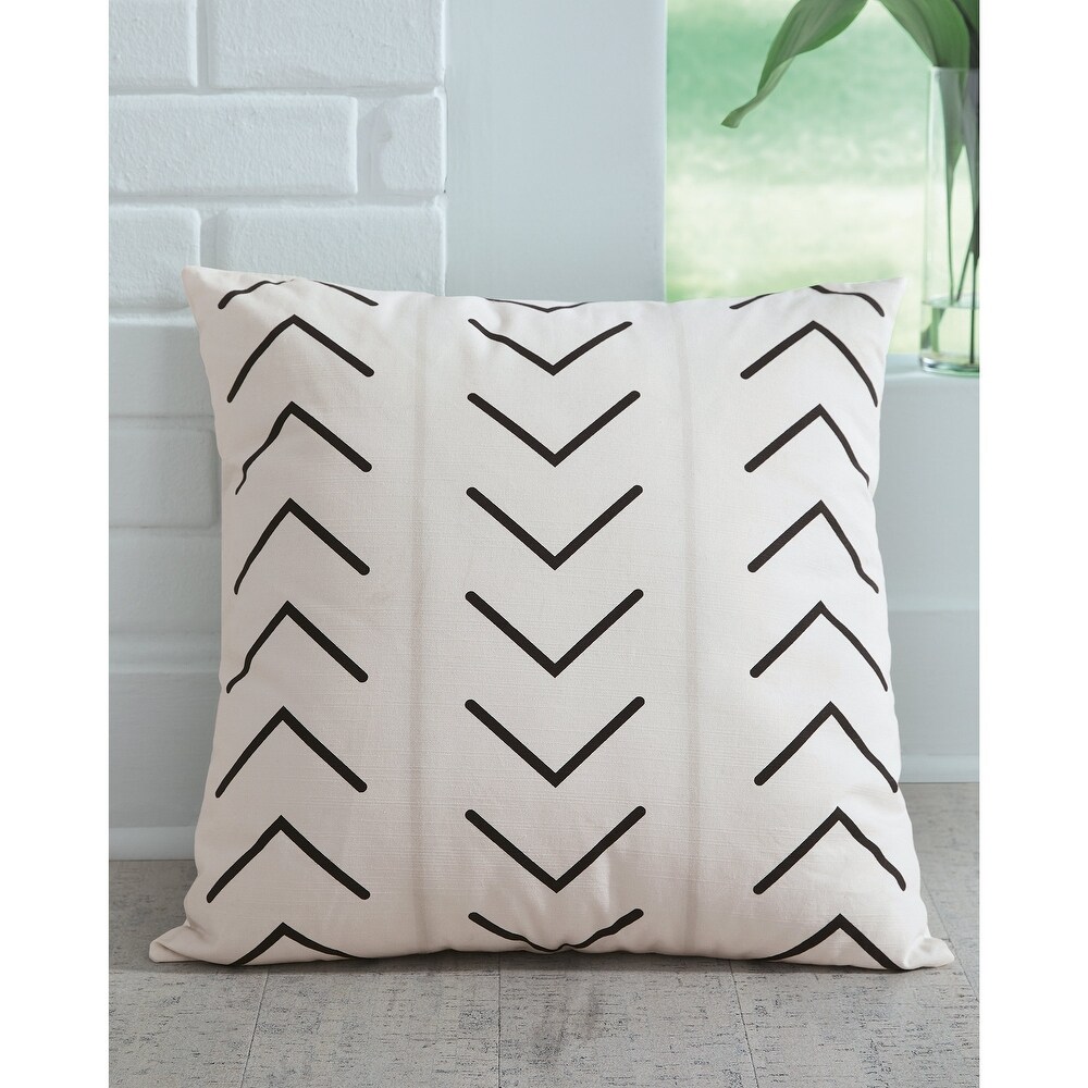 Kallan White/Black Pillow